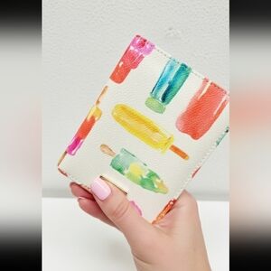 Kate Spade Shore Street Passport Holder Ice Cream Popsicle Print